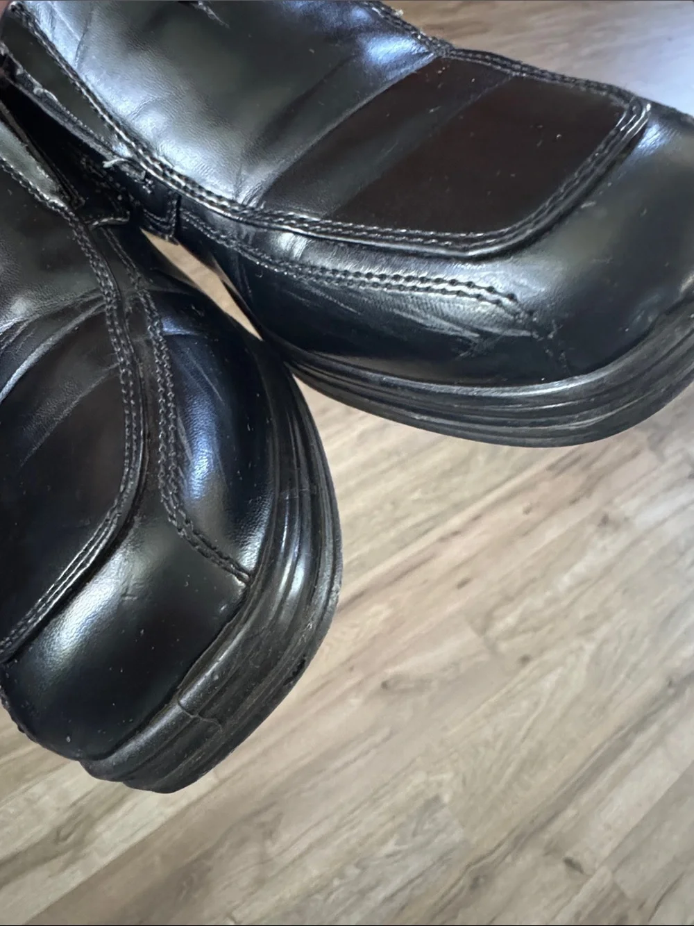 Deer Stags Boys Black Slip-On Dress Loafers Size 6M